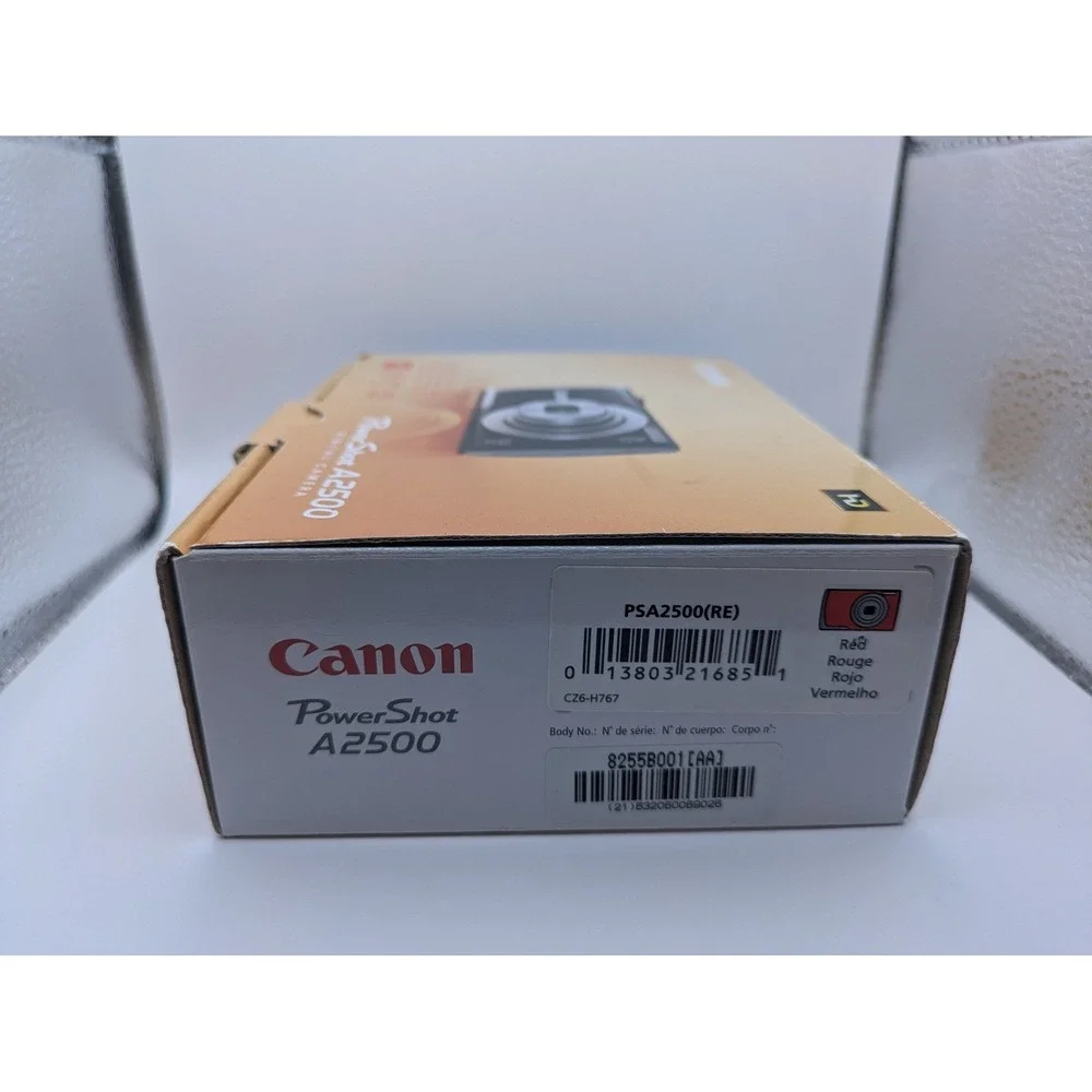 Canon PowerShot A2500 Digital Camera Box and Pictured Manuals ONLY- NO CAMERA